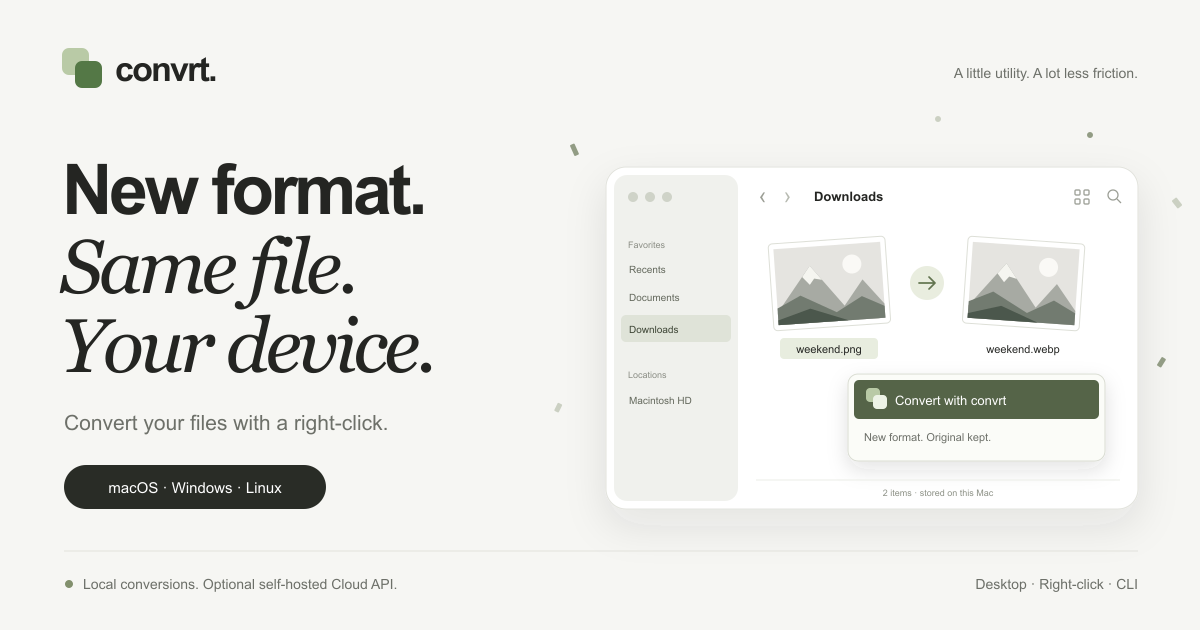 convrt project preview